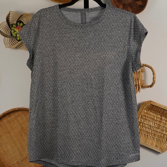 Patagonia Ridge Flow Short Sleeve Shirt Heathered Gray Womens Size‎ XL - Picture 3 of 6